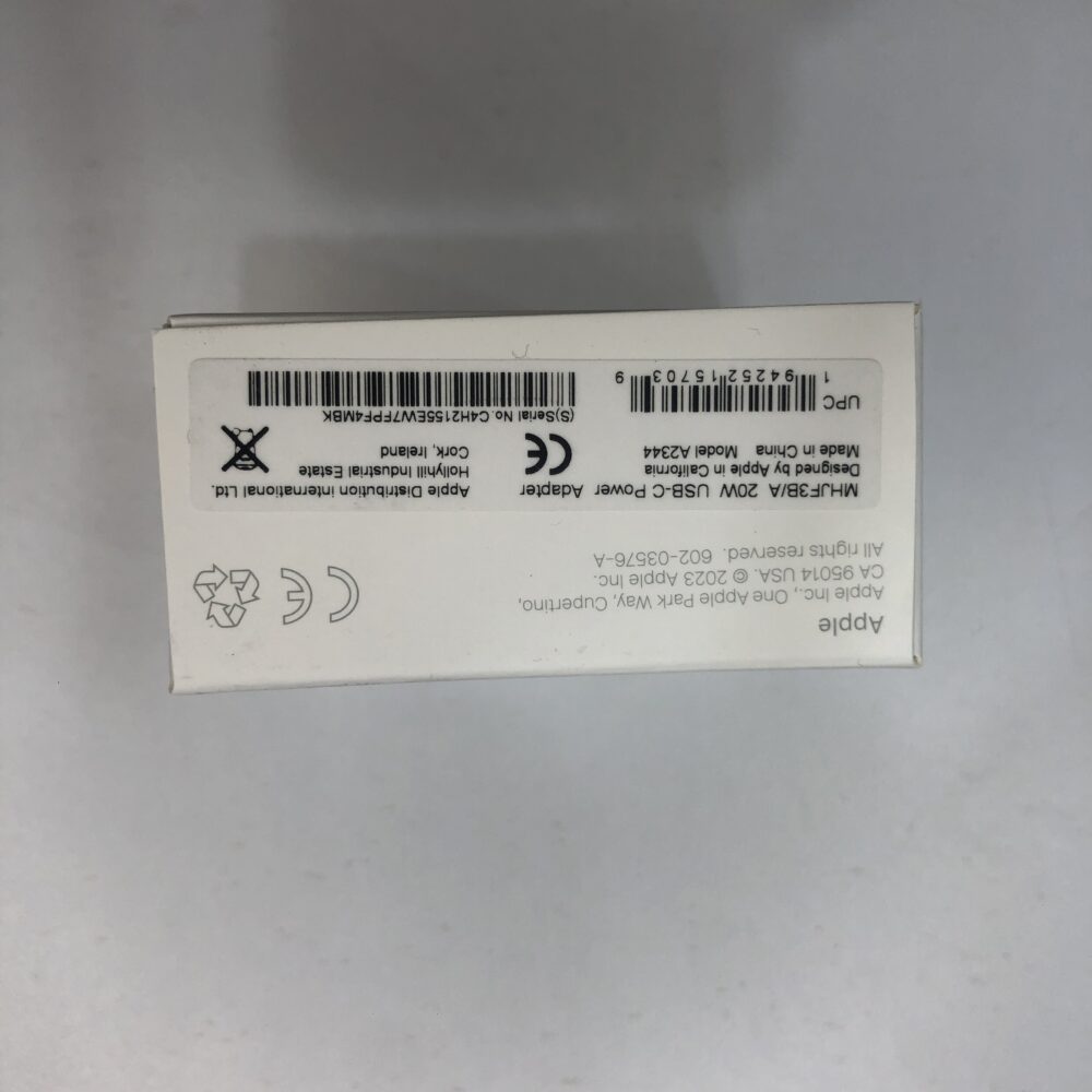 شارژر اصلی ۲۰ وات اپل Apple 20W 12pin USB-C Power Adapter - Image 2