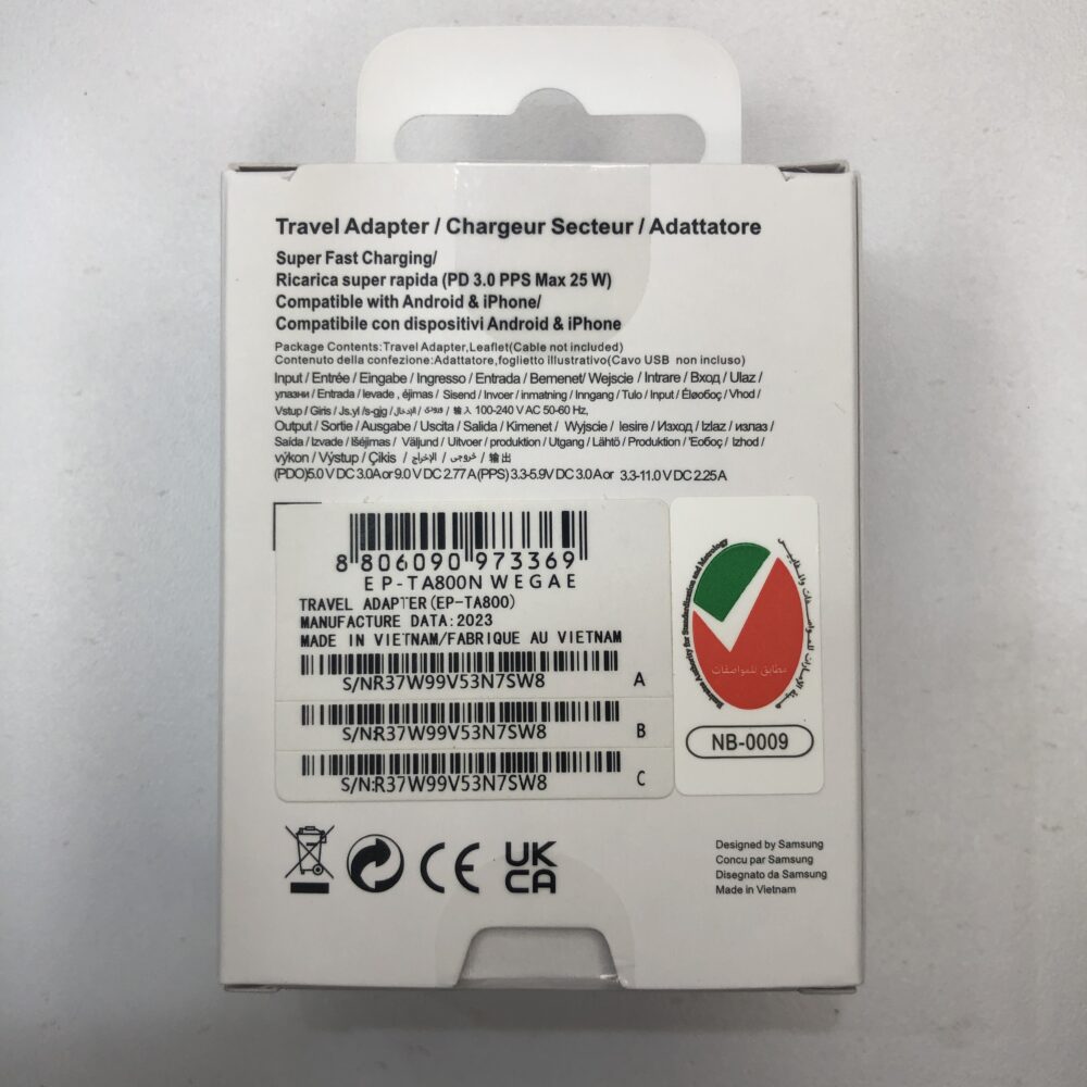 شارژر دیواری سامسونگ 25W PD Adapter USB-C - Image 6