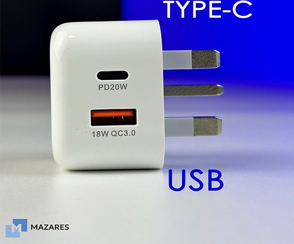 آداپتور شارژ دو پورت مازارس MAZARES-CH-41 - Image 6