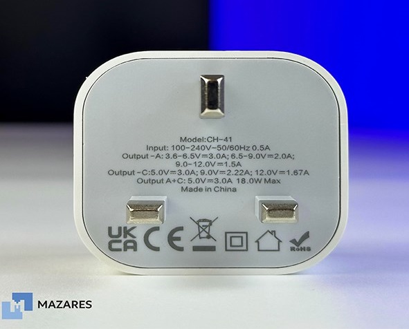 آداپتور شارژ دو پورت مازارس MAZARES-CH-41 - Image 3